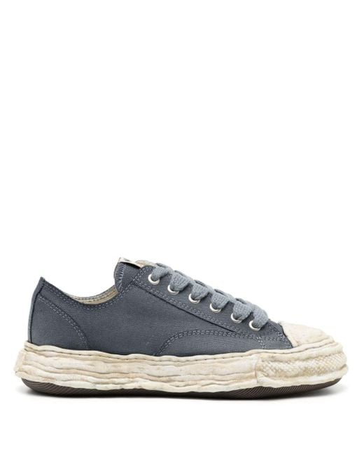 Maison Mihara Yasuhiro Blue Peterson23 Canvas Lace-up Sneakers
