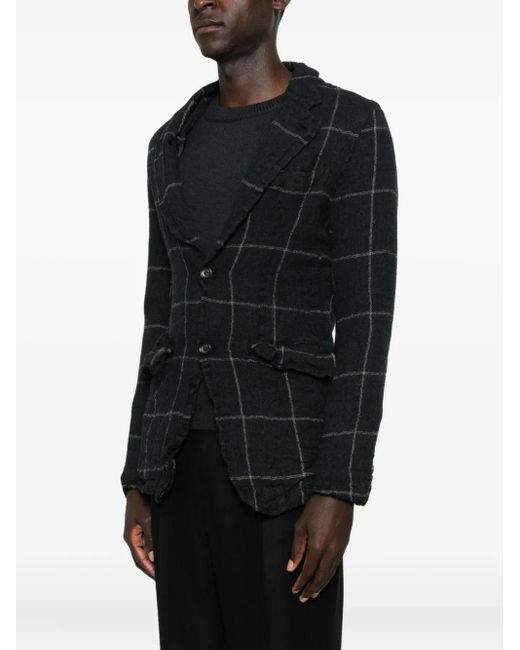 Comme des Garçons Black Checked Blazer for men