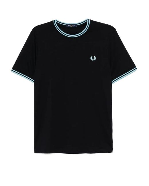 Fred Perry T-Shirt Mit Logo-Stickerei in Black für Herren