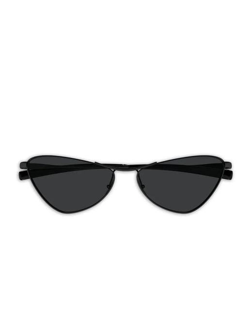 Saint Laurent Black Geometric Sunglasses