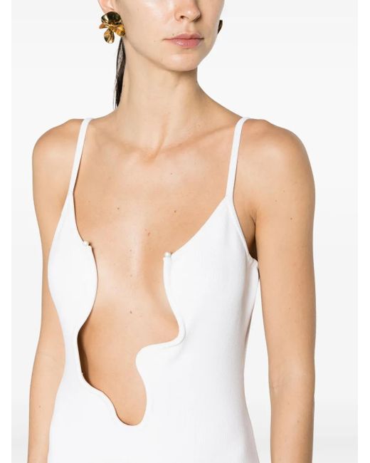 Christopher Esber White Salacia Wire Sunray Pleated Dress - Women's - Nylon/viscose