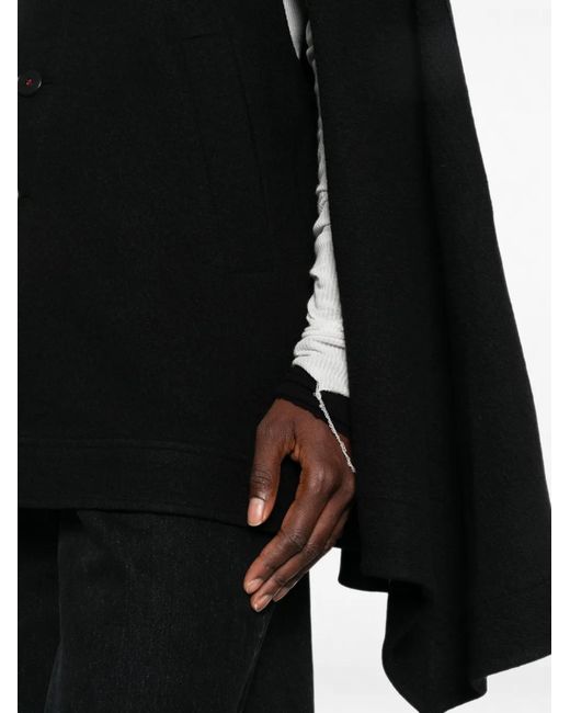 SOH Black Button-Up Cape
