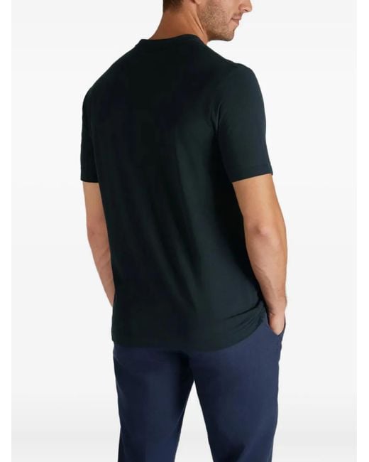 Zanone Blue Cotton T-Shirt for men