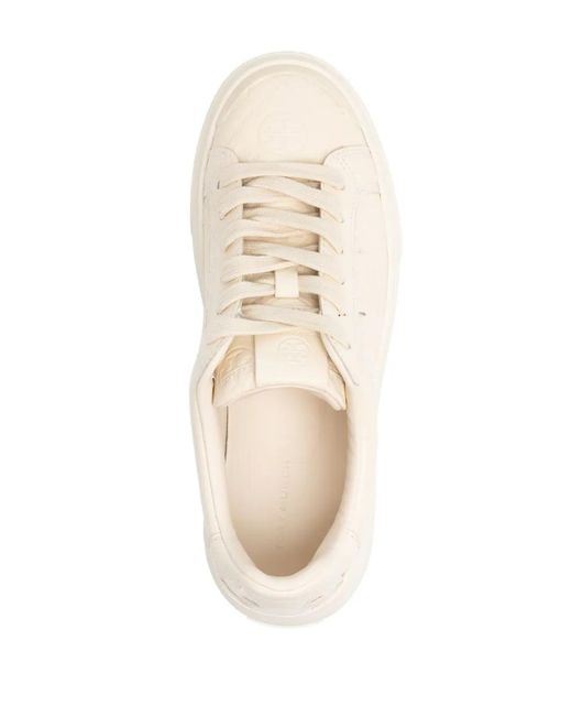 Tory Burch White T Monogram Ladybug Sneakers