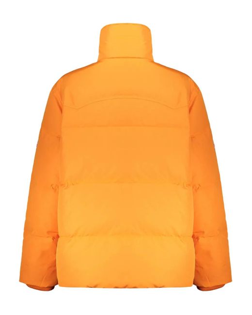KENZO Orange Stand Up-Collar Down Jacket