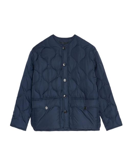 Zadig & Voltaire Blue Bunji Quilted Button-Fastening Jacket