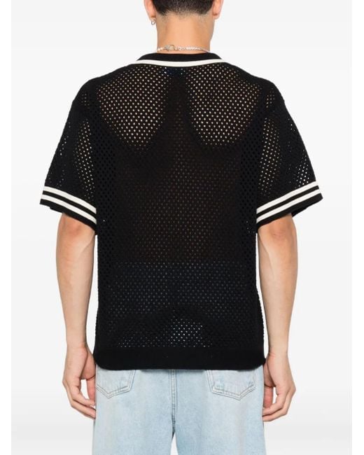 Camisa de punto con botones BLUE SKY INN de hombre de color Black