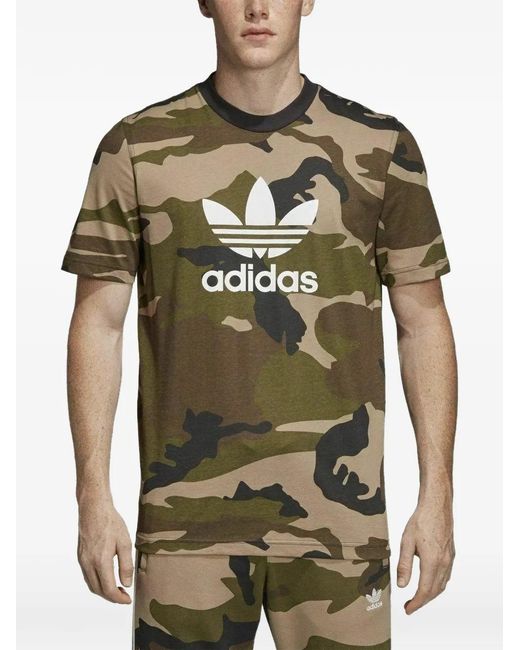 Adidas Green Camo T-Shirt for men