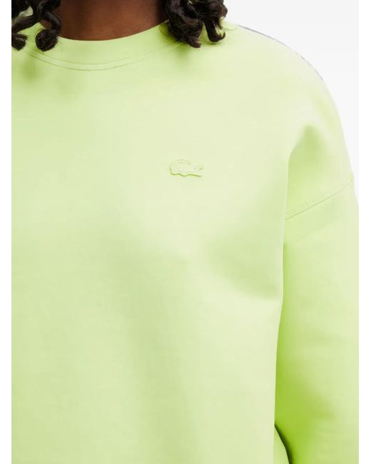 Lacoste Yellow Logo-Patch Long-Sleeve Sweatshirt