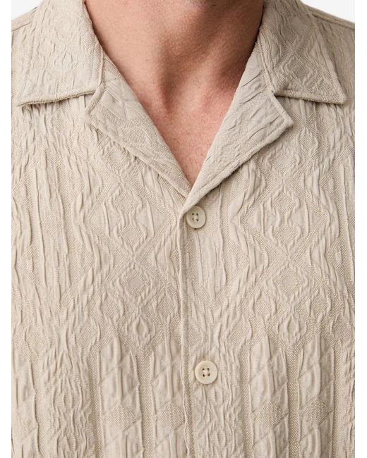Lindbergh Natural Short-Sleeve Shirt for men
