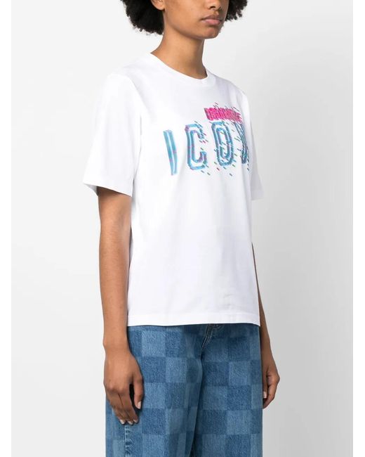 DSquared² White Easy Pixeled Icon