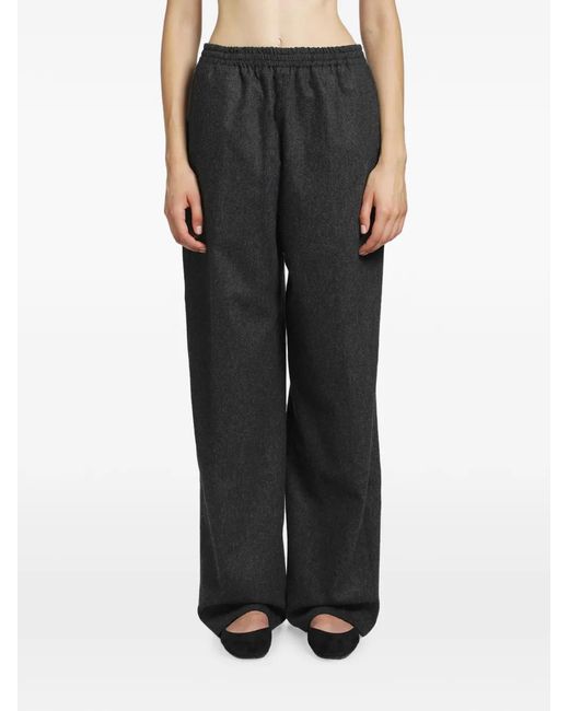 Pantalon Ample À Taille Élastiquée Jil Sander en coloris Black