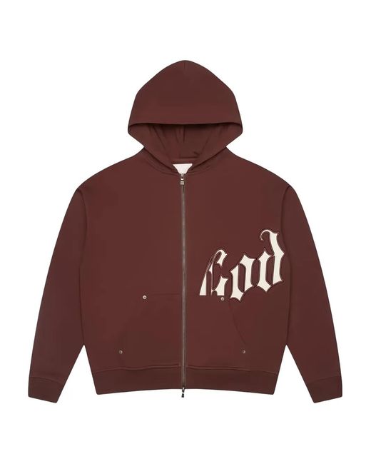 Godspeed Purple Logo Zip Hoodie for men