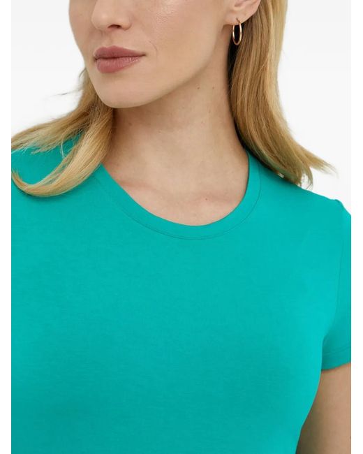 Patrizia Pepe Blue Crew-Neck Tshirt