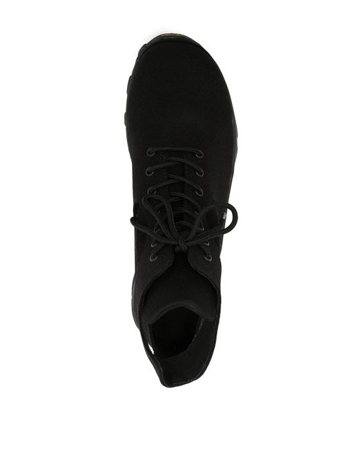 Yohji Yamamoto Black Cut-out Canvas High-top Sneakers for men