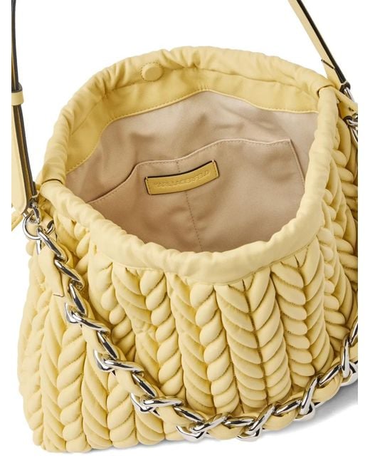 Karl Lagerfeld Metallic Medium K/Weave Shoulder Bag