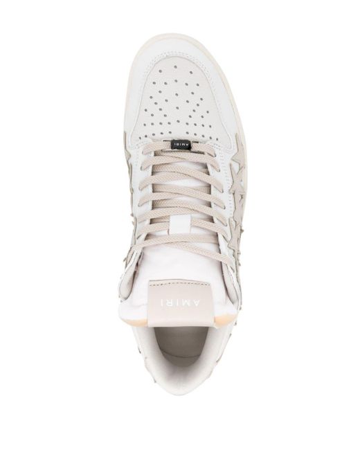Amiri Stars Court Leren Sneakers in het White voor heren