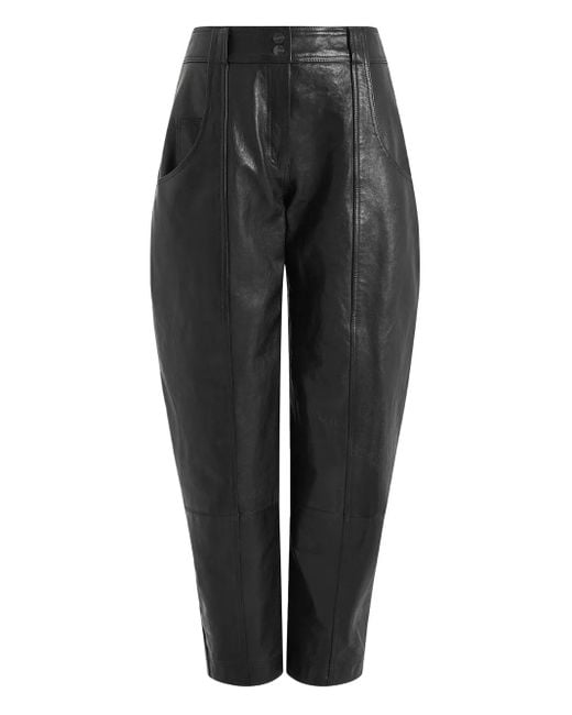 16Arlington Black Alcea Leather Trousers