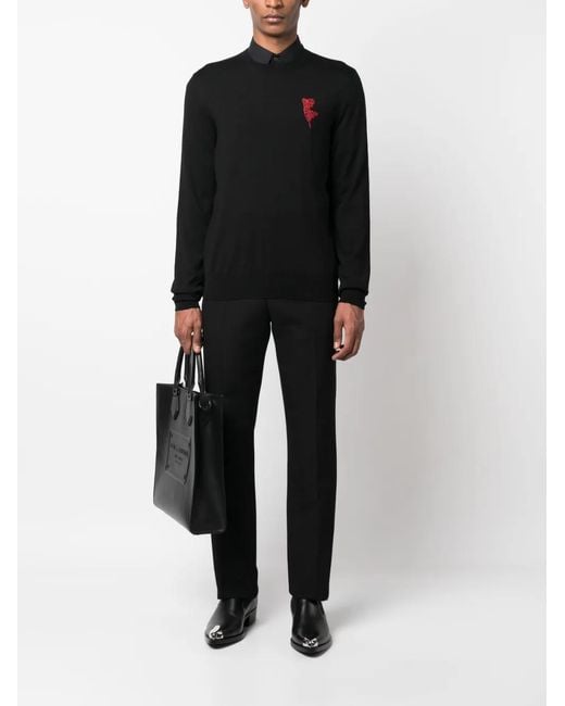 McQueen Black Knitwear for men