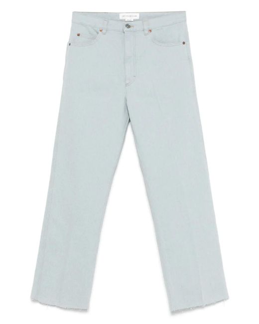 Victoria Beckham Blue Logo-Patch Jeans