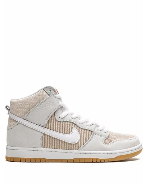 Nike White Sb Dunk High Pro Iso Label" Sneakers