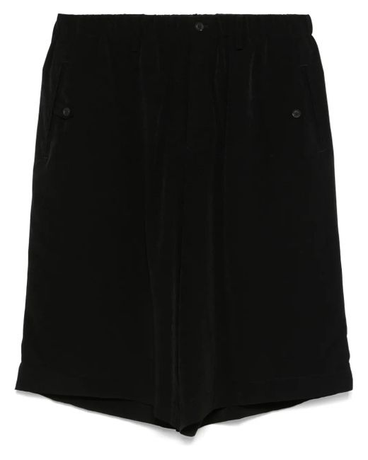 Shorts Con Decorazione di Yohji Yamamoto in Black da Uomo