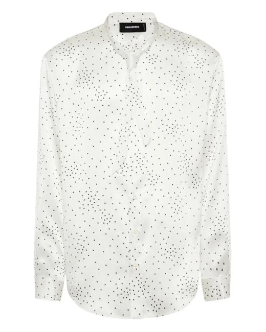 DSquared² White Stary Night Shirt for men