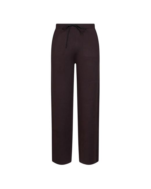 Hevò Blue Torremozza Drawstring-Waistband Knitted Trousers for men