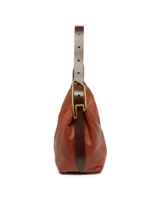 DIESEL Brown D-Line Shoulder Bag