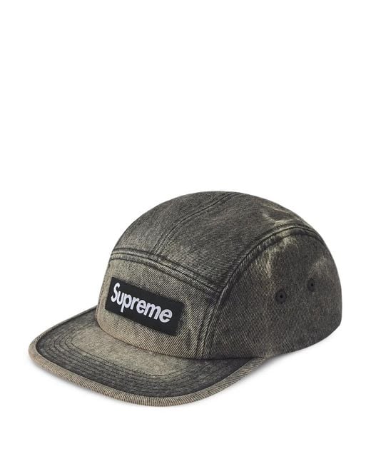 Supreme Gray Baseballkappe Mit Logo-Einsatz
