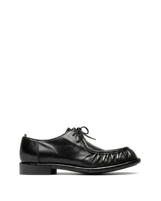 Officine Creative Black Rugged 010 Derby Shoes for men