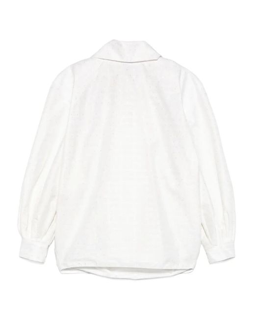 Marni White Cotton Blouse