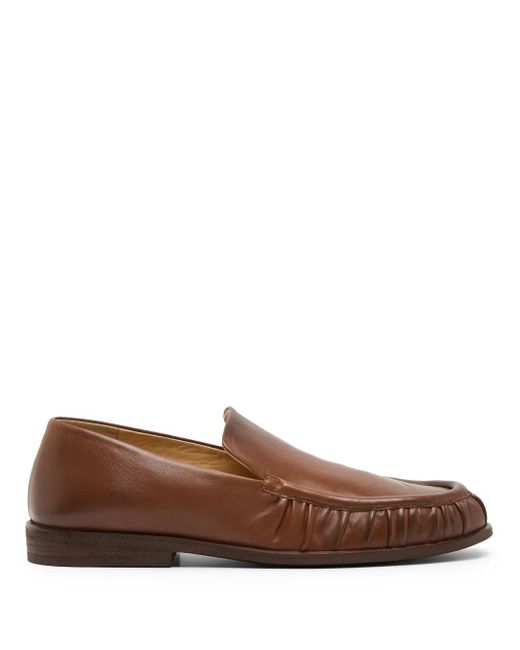 Marsèll Brown Mocassino Leather Loafers