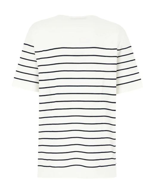 Seafarer White Striped Short-Sleeved T-Shirt