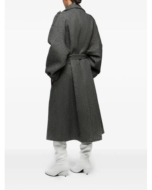 Abrigo con cinturón Anouki de color Gray