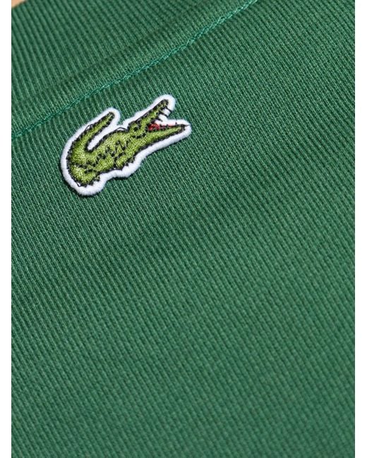 Felpa Con Ricamo Heritage di Lacoste in Green da Uomo