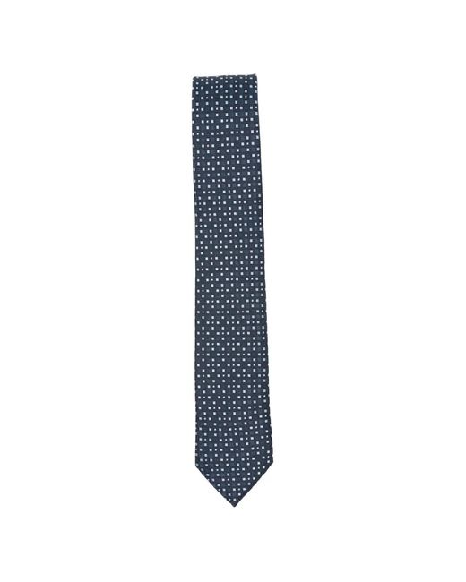 Boss Blue Jacquard-Pattern Tie for men
