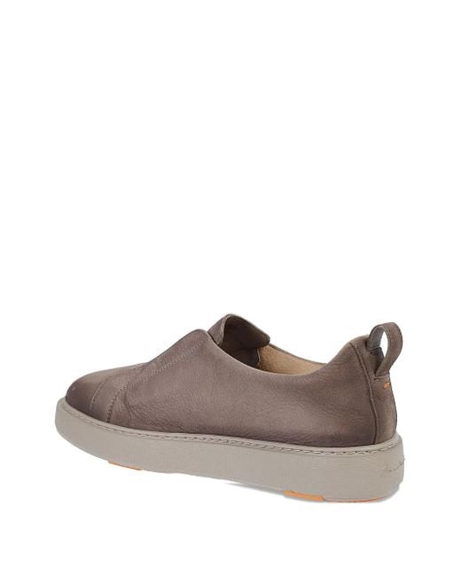 Santoni Suède Slip-On Laarzen in het Brown voor heren