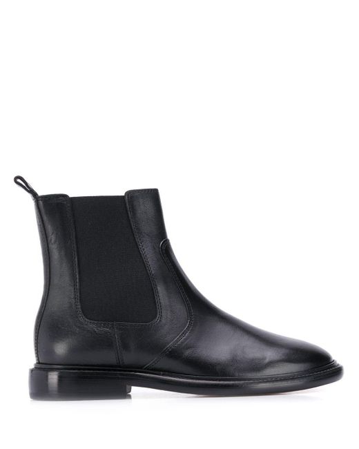 Isabel Marant Chelay Modern Chelsea Boots Leather Black