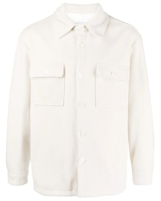 FAMILY FIRST White French-Terry Flap-Pocket Shirt for men