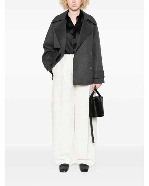 Joseph Black Double-Breasted Coat