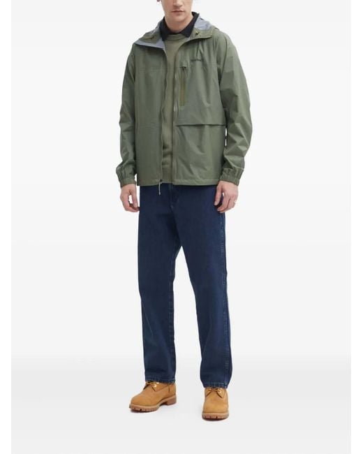 Timberland Green Hooded Zip Jacket for men