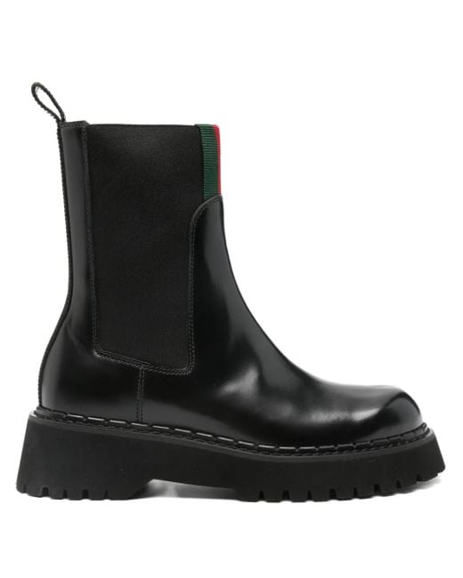 Gucci Black Klassische Chelsea-Boots