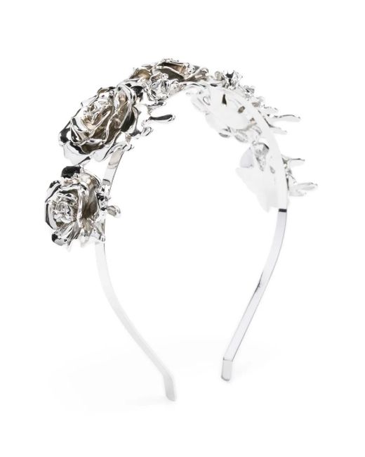 Blumarine フローラル ヘアバンド White