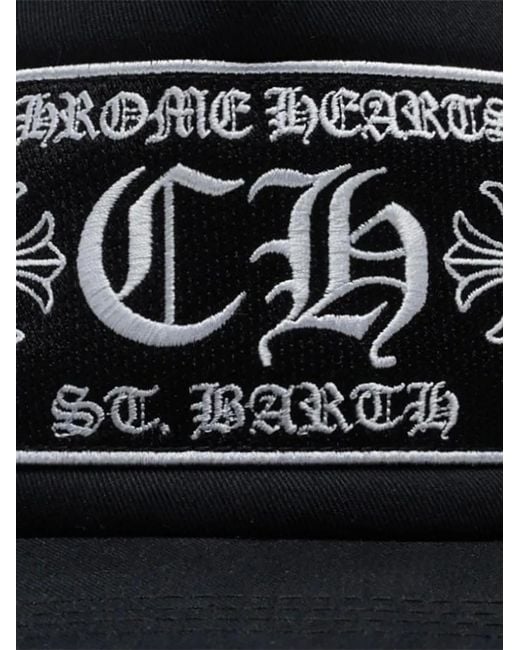 Chrome Hearts Black St. Barth Ch Patch Baseball Cap