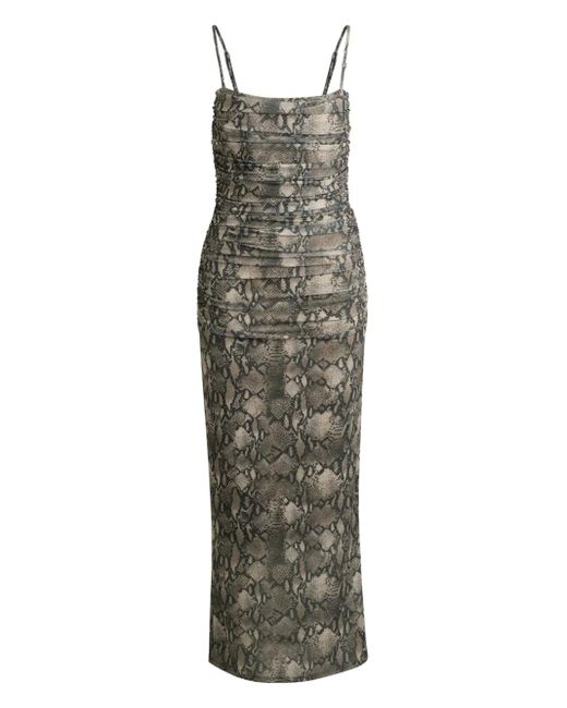 HUGO Snakeskin-Print Dress in Green | Lyst UK HUGO Snakeskin-Print Dress in Green | Lyst UK
