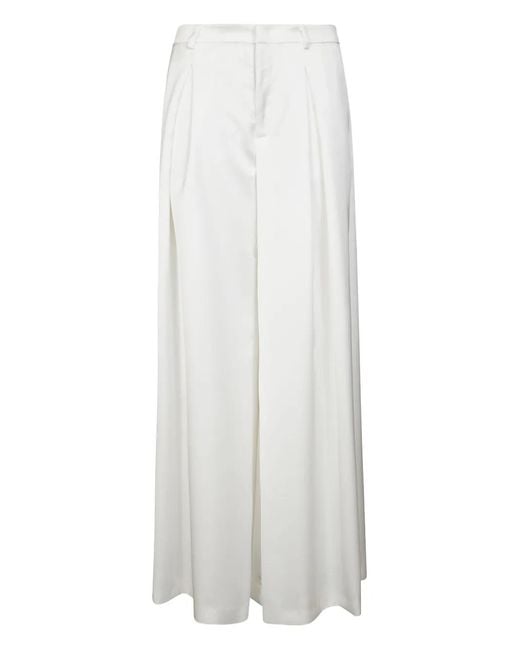 ANDAMANE White Tara Pleated Trousers