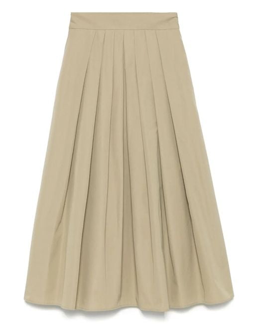 Aspesi Natural Cotton Midi Skirt
