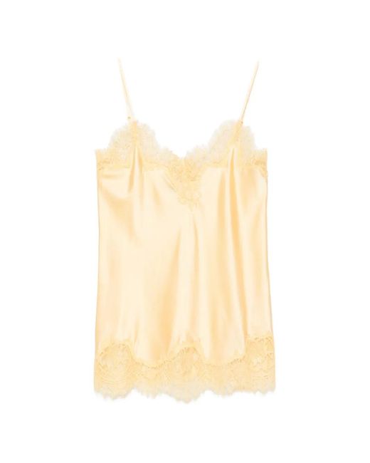 MANSPHIL Natural V-Neck Lace-Trim Top