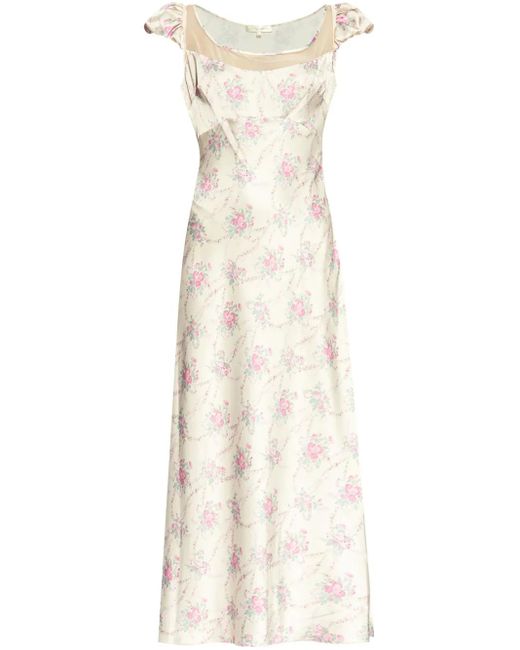Abito Joelette di LoveShackFancy in White